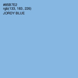 #85B7E2 - Jordy Blue Color Image